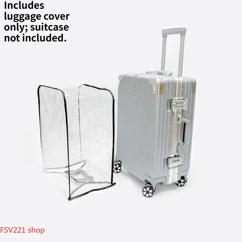 Waterproof & Scratch-Resistant Protector for Travel Suitcases Clear Suitcase Protector, Heavy-Duty PVC Cover for Airport & Everyday TravelDurable Dustproof Protector for Hard Shell Suitcases campingessentials