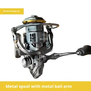Eagle Dream LT Golf-style Long Cast Spinning Reel with Screw-in Design, Long Cast Fishing Reel, Slanted Mouth, Fully Metal Shallow Spool Fishing Line Wheel.