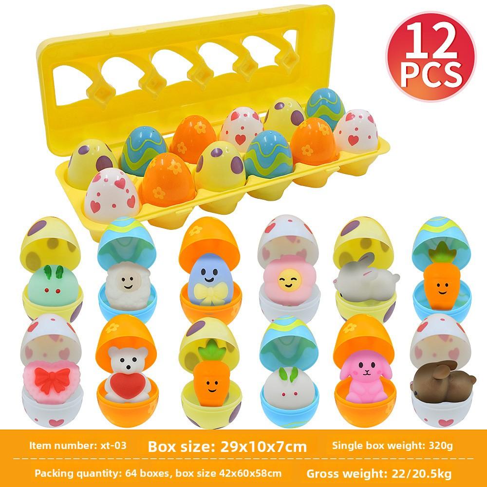 New Easter Egg Toys: Printed Plastic Open-Ended Eggs, DIY Bunny Capsule Toys, Easter Gifts