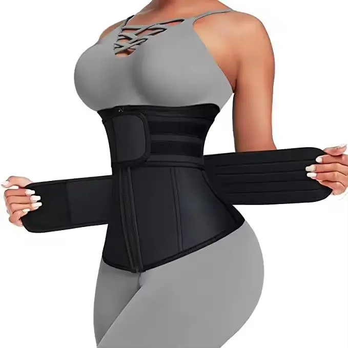 Explosive sweating body sculpting exercise postpartum body sculpting double belt belly belt shaping trainer Posture Correction Back Support Strap