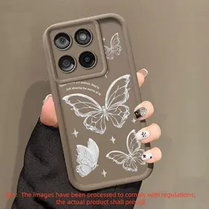 English butterfly Available in four colors Printing characteristic. Suitable for Moto phone cases, suitable for MotoG96, G86, G85, G75, E15, E14, EDGE E70, 60, 4G, 5G, Fusion, Stylus series and models of phone cases Light luxury style beautiful Cover