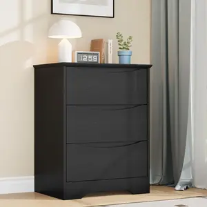 Garvee 2026 New Upgraded1 MDF/PB + Melamine U4 Smile 3-Drawer Dresser Ideal Christmas Xmas Birthday Gifts for Women Men Friends