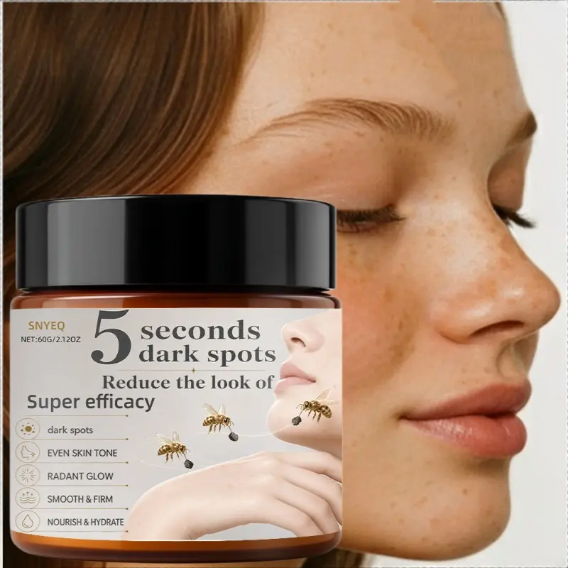 Instant Super Bee Venom Brightening Cream, with Niacinamide, Hyaluronic Acid & Vitamin C - Brightens Skin, Boosts Radiance, the Appearance of Dark Spots, Discoloration, Etc. Suitable for All Light Beige Skin Tones. Suitable for Hands, Feet