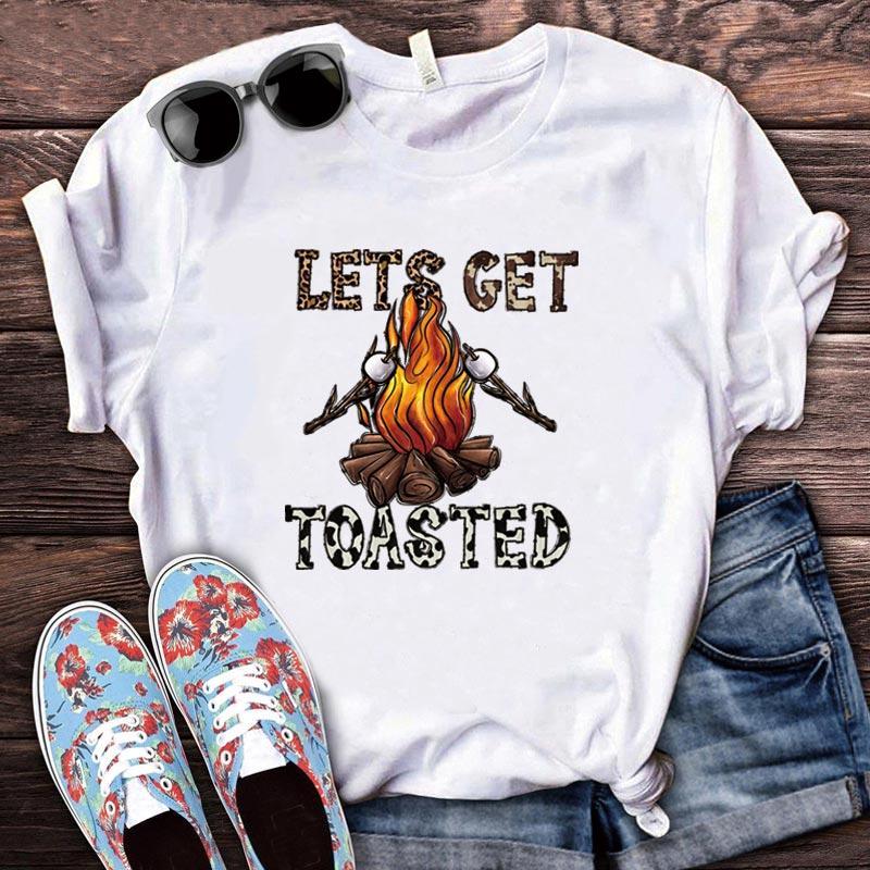 Camping Life Pattern Heat Transfer Sticker, 6pcs Funny Iron on Decal, Iron on Transfer Patch for T-shirt, Jeans, Jacket, Outdoor Camping Lover, Gifts for Family & Friends