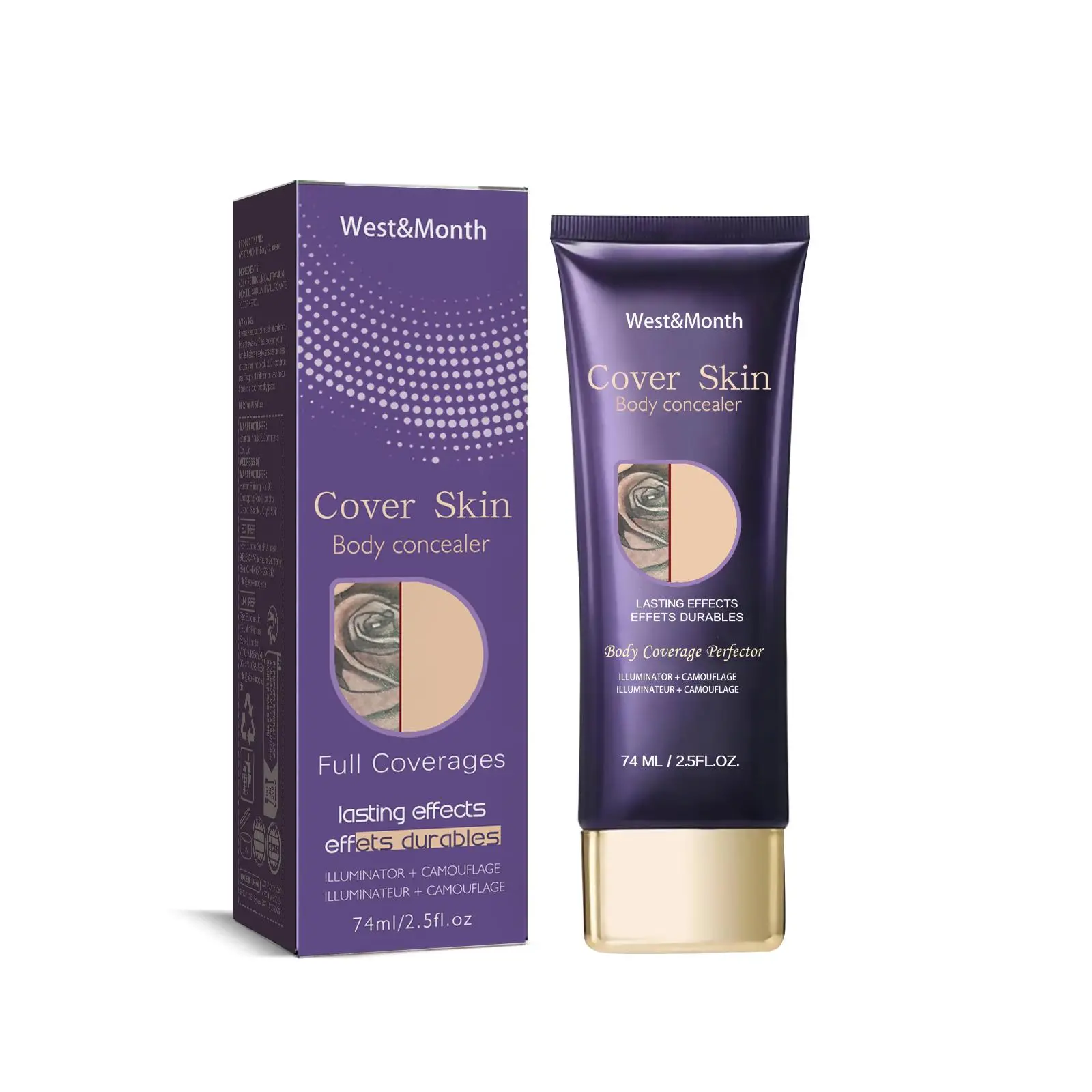 Body concealer, waterproof cover tattoo scar birthmark invisible body concealer z palette