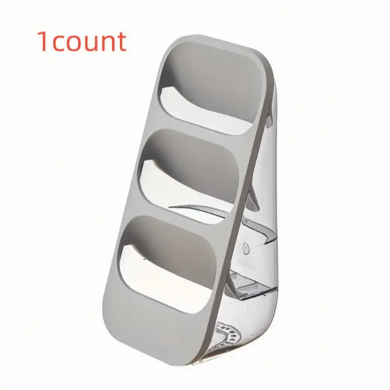Wall-Mounted Cutlery Rack, 3-Compartment Washable Tabletop Organizer, Multi-Functional Chopstick Holder, Kitchen Accessory, Available in Three Colors