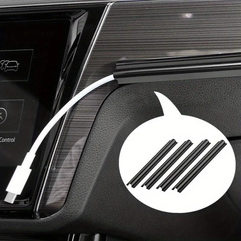 4pcs/8pcs Car Interior Cable Line Sleeve Protector Universal Hidden Wire Cover Car charging data cable arrangement harness