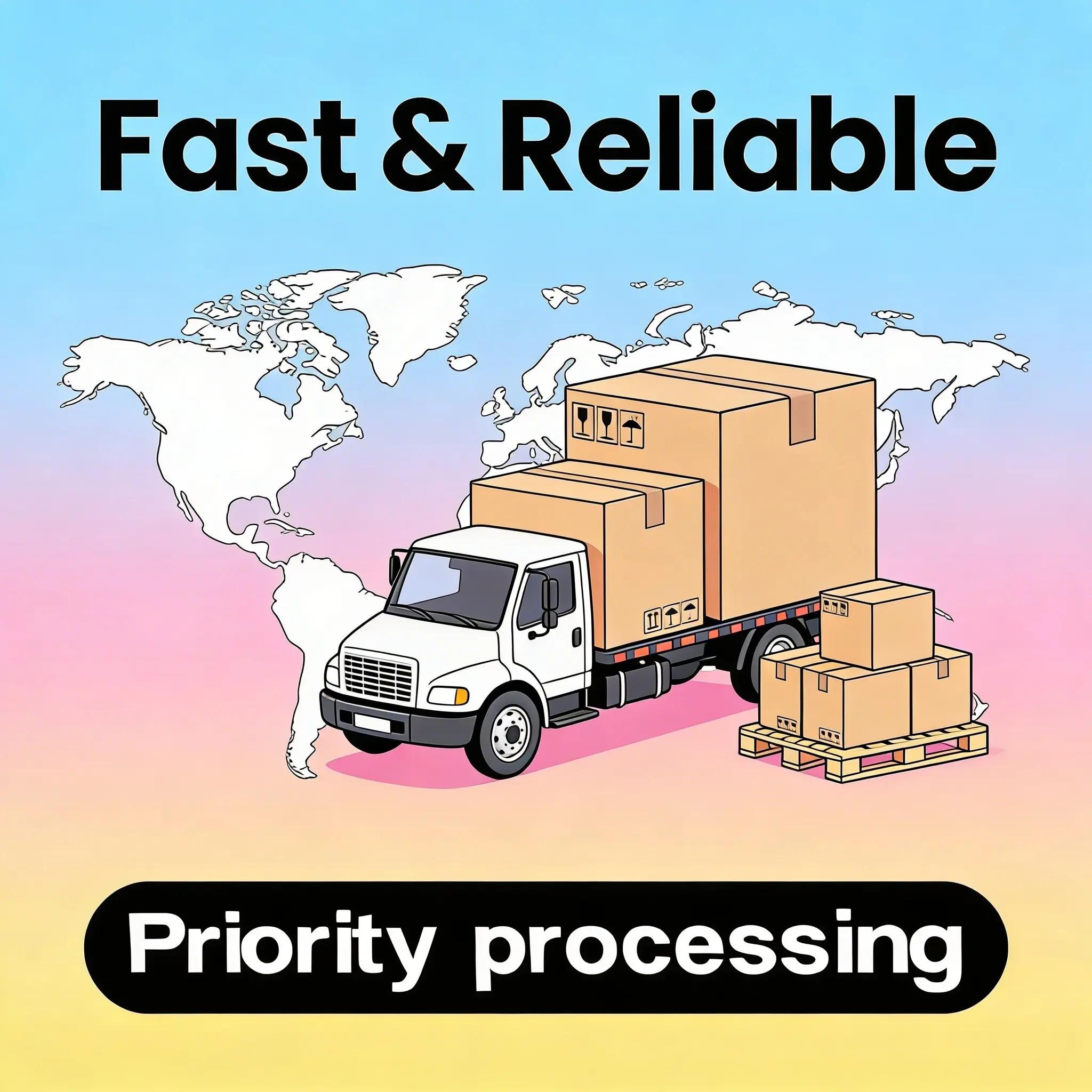 Carefully packaged, promptly shipped, please contact customer service..