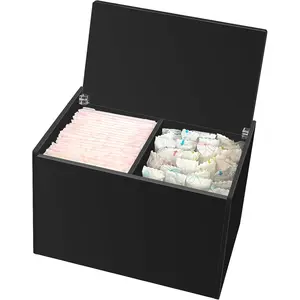 Tampon Holder for Bathroom, Tampons and Pads Container Box, Women Period Storage Holder, Black