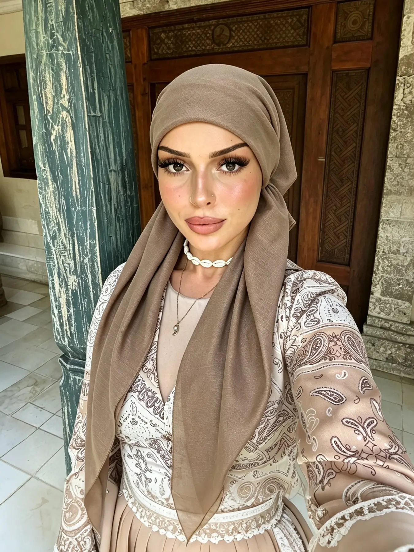 Women's Solid Color Modest Instant Hijab, Elegant Minimalist Breathable Comfortable Hijab, Fashionable Soft Hijab for Women & Girls
