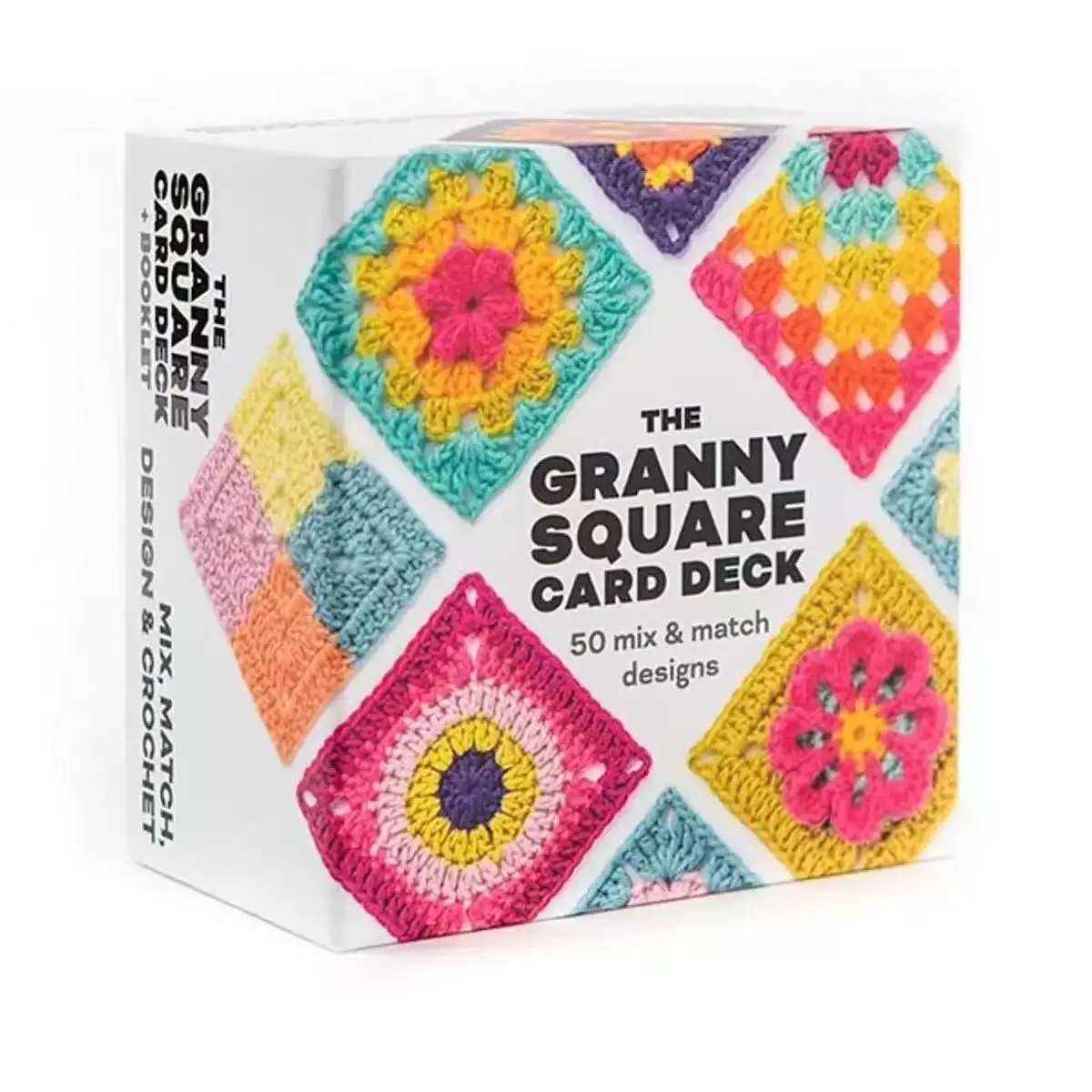 Gift for Mother, Granny Square Card Set, 50 Mixed Designs, Beginner Crochet Kit, Granny Square Crochet Book, Perfect Christmas Gift, Crochet Gifts, Craft