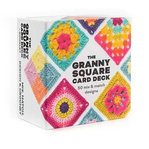 Gift for Mother, Granny Square Card Set, 50 Mixed Designs, Beginner Crochet Kit, Granny Square Crochet Book, Perfect Christmas Gift, Crochet Gifts