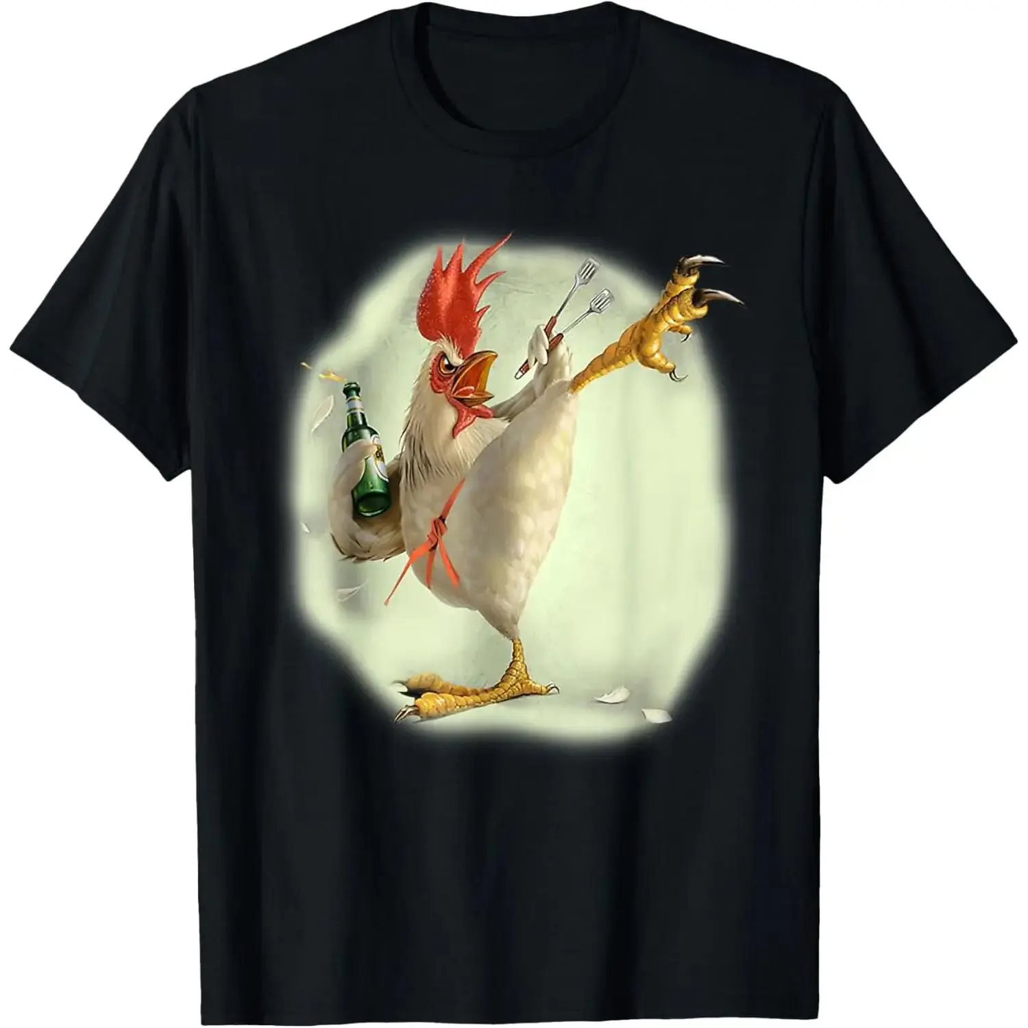 100% Cotton Funny Chicken Farmer T-Shirt