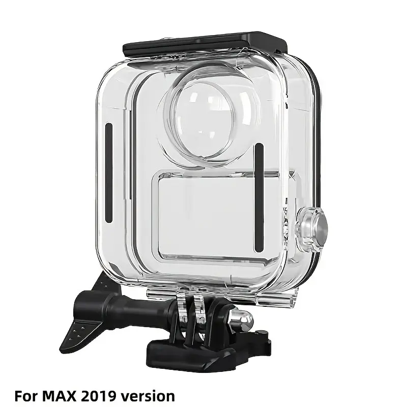 Gopro Max Waterproof Case for Max 2019, 40m/131ft Underwater Dive Shell, Anti-Fog Film Included, Quick-Release Mount Kit