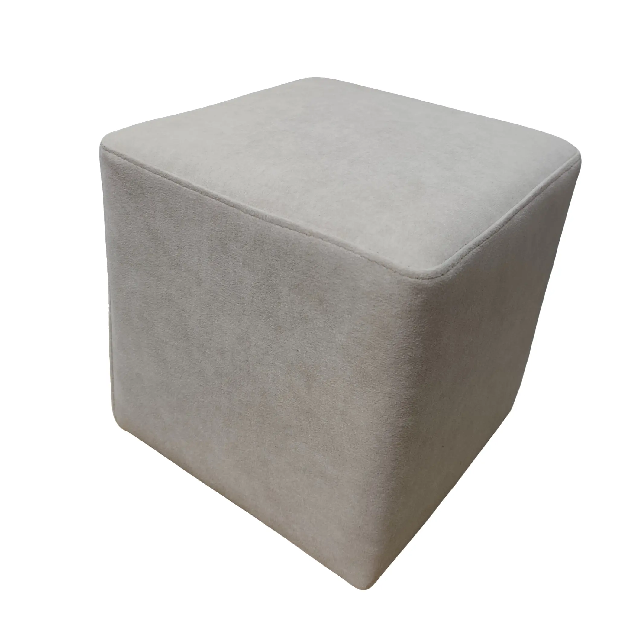 Waterproof Velvet Small Square Stool, Shoe Changing Seat, Living Room Accent Bench, Durable Wood Frame, Ideal for Home Use