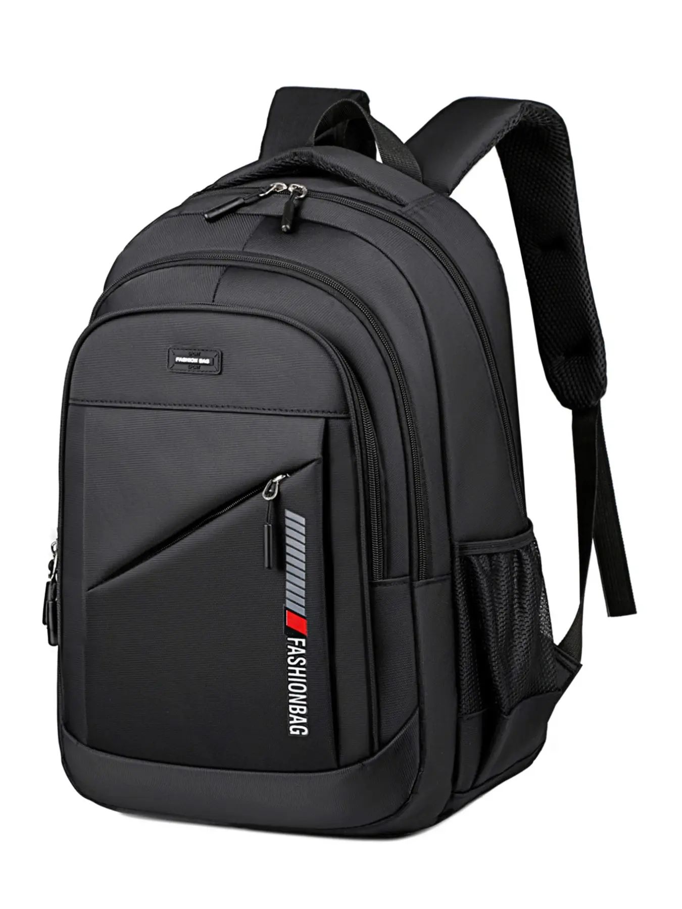 Large Capacity College Travel Backpack, Casual Business Style, Multiple Compartments, Breathable Mesh Straps, Ideal for Students and Office Workers