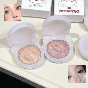 Bear-Shaped Diamond Glitter Eyeshadow, Ultra-Fine Shimmer Eye Topper, Soft Cream-to-Powder Texture, Sparkling Highlight for Aegyo-Sal, Inner Corner & Daily Makeup