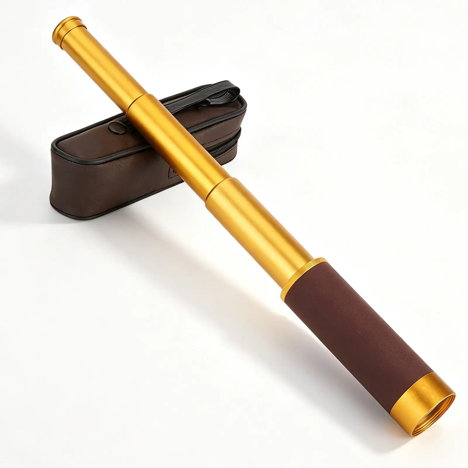 Vintage Brass Telescope 25X Magnification | Retro Monocular Spyglass for Sports Events, Concerts, Theater & Travel | MAGNIDOG