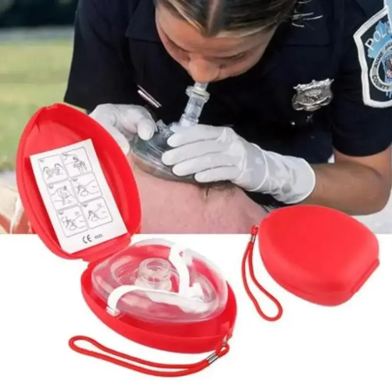 2-Pack Professional Cpr Resuscitation Mask, Reusable Respiratory Protection with One-Way Valve, Essential Emergency Rescue Tool, Rescue Operations