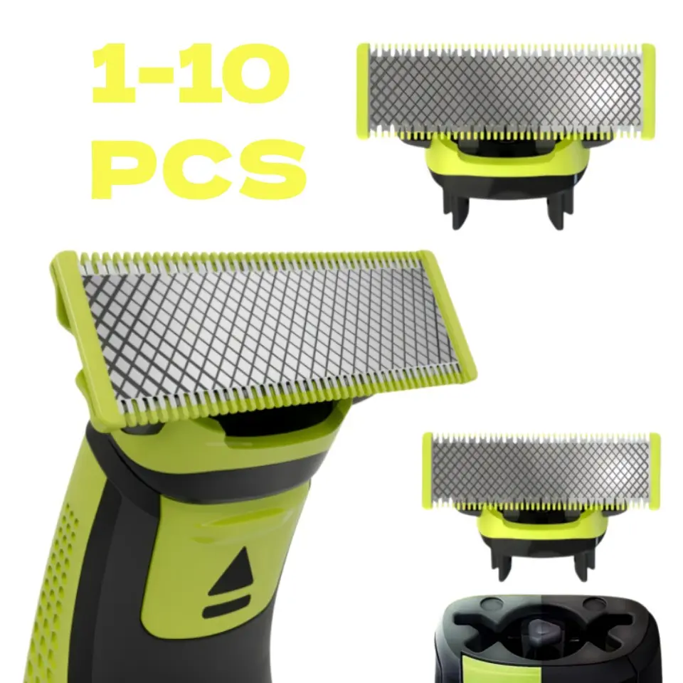 Oneblade Replacement Blades Compatible with Oneblade Qp2523, 6523, 2527, 2520, 2533, Durable Efficient Hair Removal Solution, Replacement Shaver Head