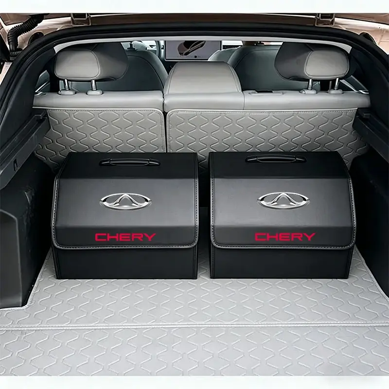 Car Trunk Organizer Box Large Capacity Folding Stowing Storage Bag For Chery 06 Omodas Fulwin T9 A8 T8 T10 T6 A9 E05 Arrizo 8 5 Tiggo 8 9 7 5 5X 3X Amulet Eastar QQ E5 E3 A5 A3 A1