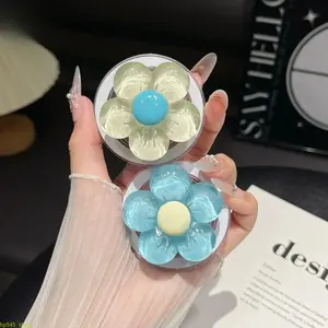 Cute Floral Phone Grip, MagSafe Compatible Magnetic Stand, Expandable and Collapsible Phone Accessories for iPhone