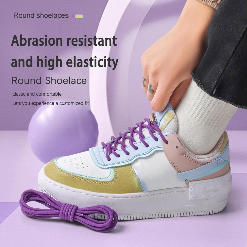 No Tie Shoelace, 2 Pairs Elastic Ladder Laces with Shoe Buckle, Casual Shoes Accessories for Men & Women, Sports Shoe Accessories for Daily Use