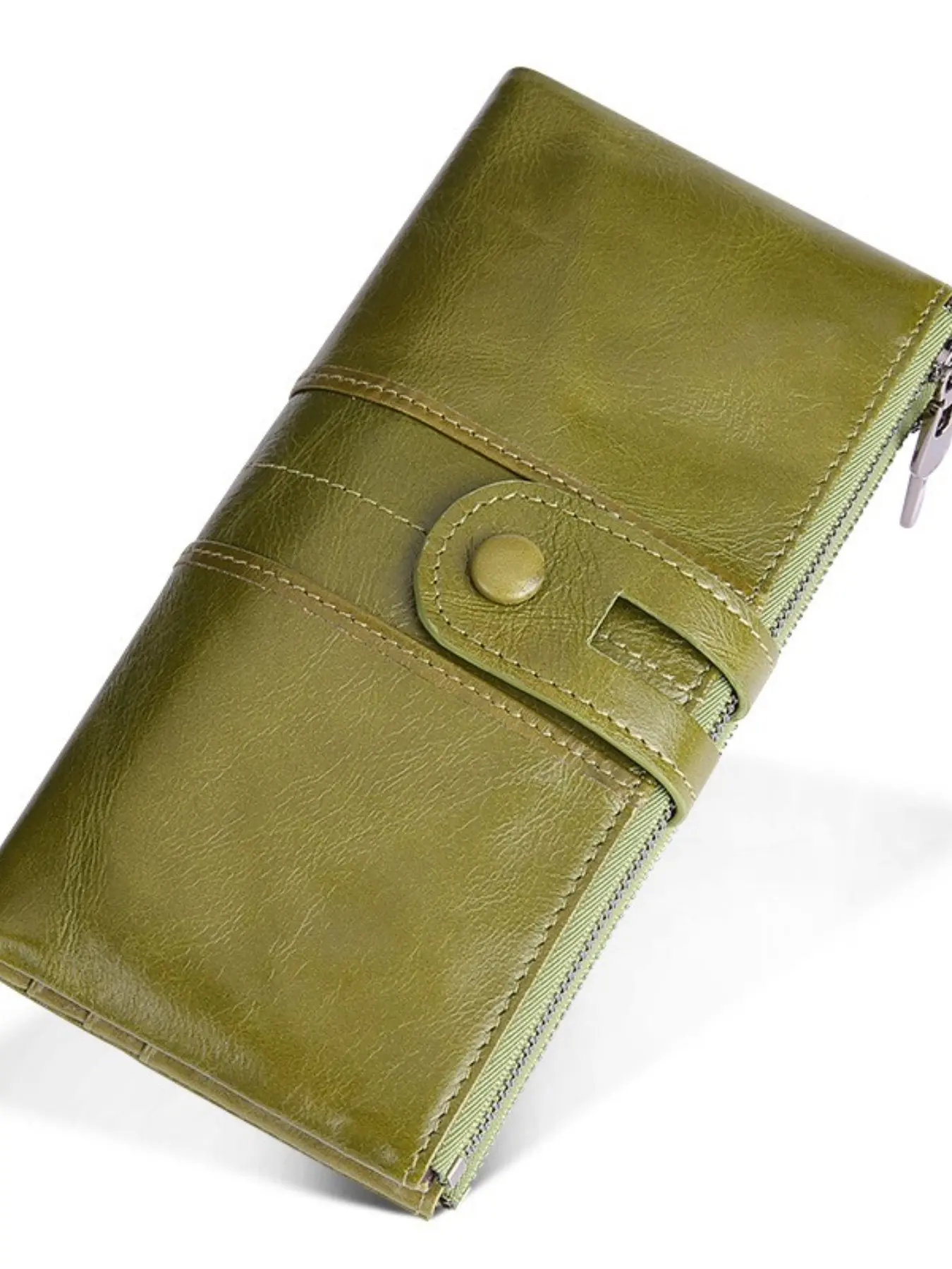 Vintage Long Wallet, Large Capacity Card Slot Cash Divider Design, Elegant Handheld Style, Daily Commute Fashion Accessory, Durable Fashion Wallet