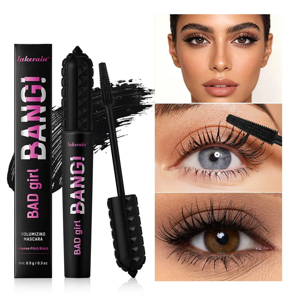 Long-Wear Volumizing Curling Mascara, Waterproof & Smudge-Resistant, Ideal for Daily Commute, Travel-Friendly for Trips and Outings