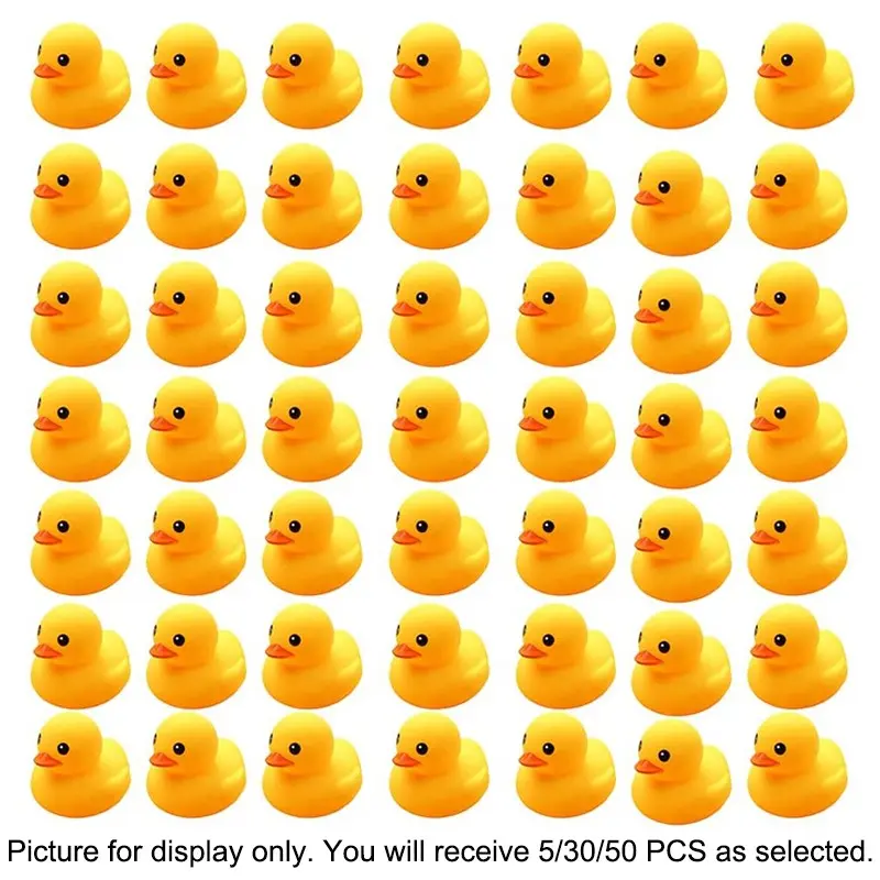 50/30/5pcs Rubber Ducks, Floating Bath Toys, Fun Classroom Rewards, Perfect Birthday Gifts, Ideal for Parties and Pool Decorations, Easter and Vacation Choice