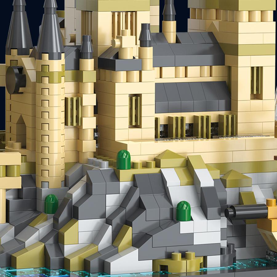 Hogwarts Castle Building Blocks, Creative Micro Building Blocks, DIY Educational Assembly Bricks Toy for Teenager & Adult, Model Set