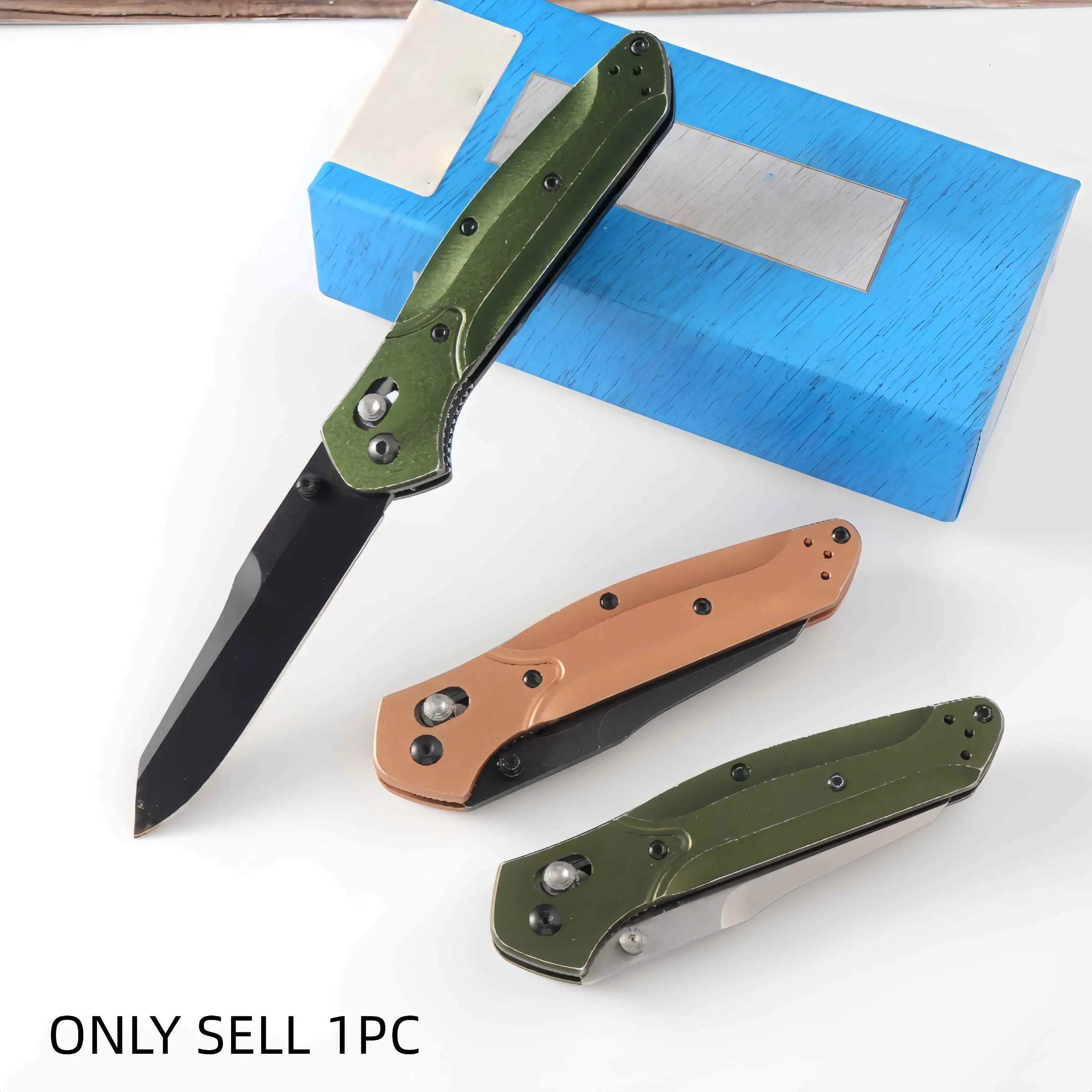 1pc 940 Pocket Knife, Fruit Knife, Multi-Functional Folding Knife, Simple Fashion Design, Kitchen Utility, Camping, Fishing, Gift for Men, Portable Multipurpose Knives