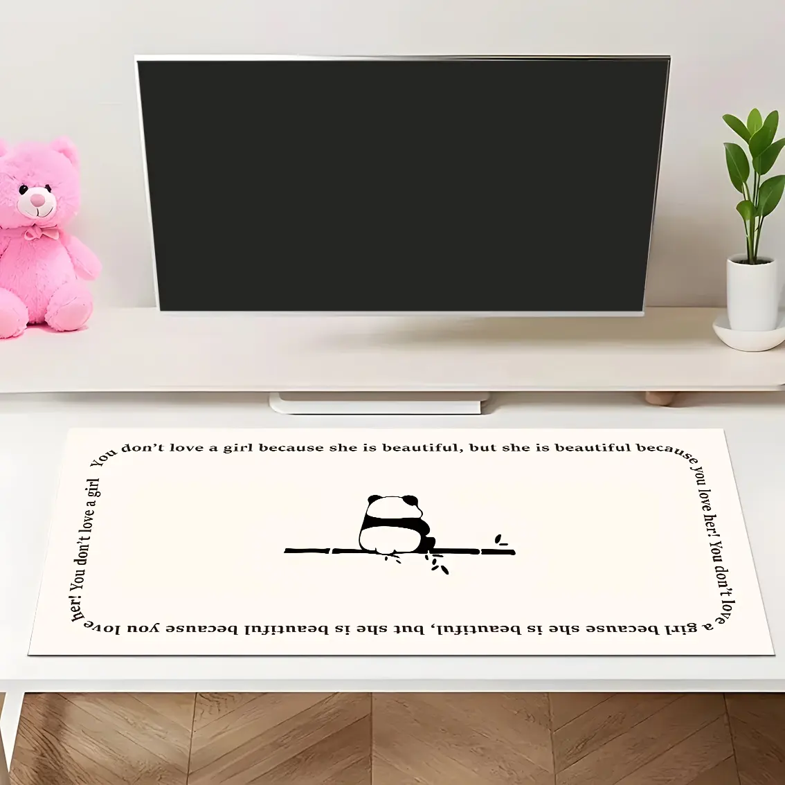 A Protective Desk Mat Measuring 15.7"X31.5" Designed to Prevent Stains, Non-Slip, And Wear-Resistant, Suitable for Home, School, And Classroom Writing, Studying