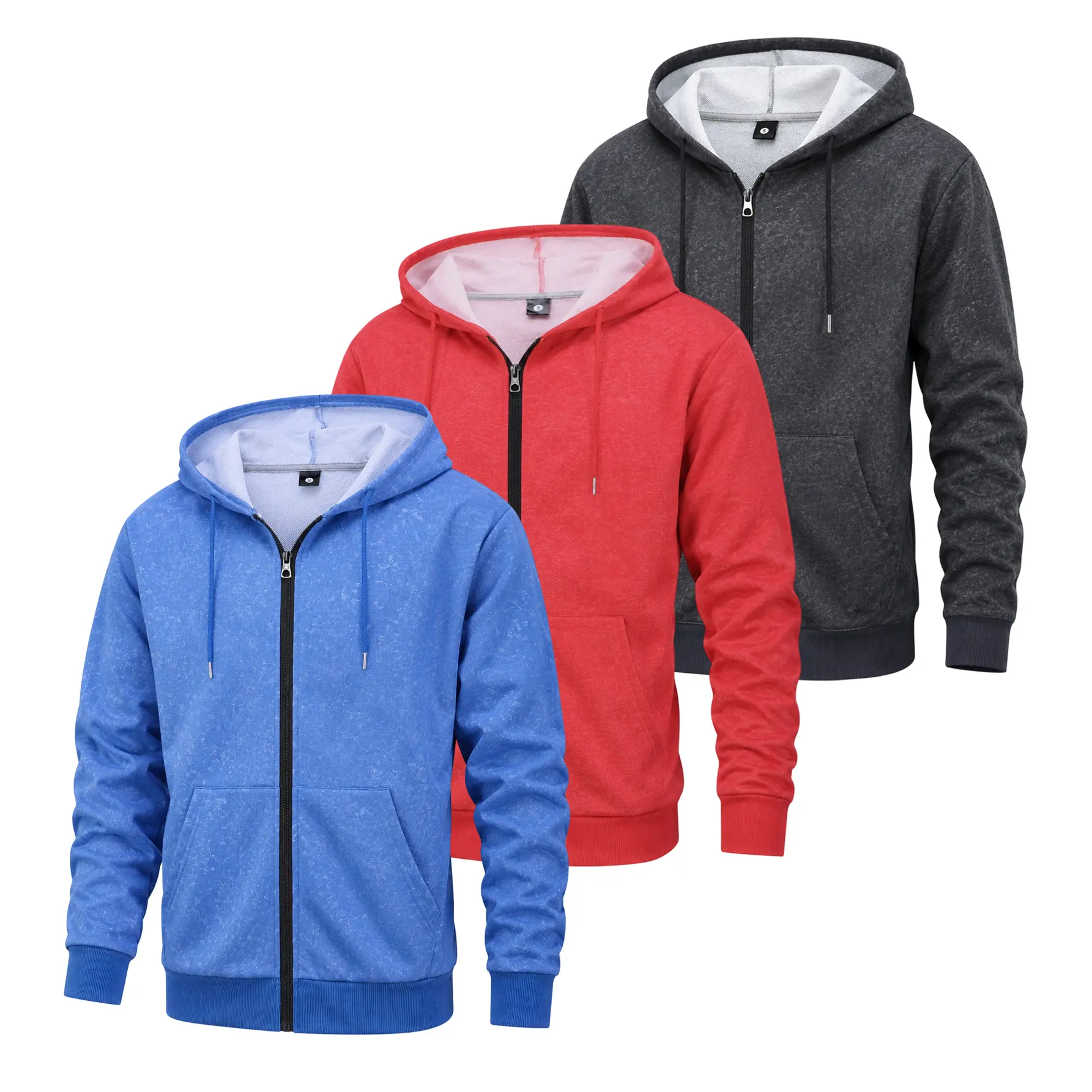 Men's Lightweight Long Sleeve Zip-Up Pocket Hoodie Jacket | Vintage Casual Outdoor Sports Running Windbreaker Coat | Fashionable Streetwear Commuting Vacation Travel Gift for Boyfriend Husband | Classic Menswear Sweatshirt Tops Layering Outfits