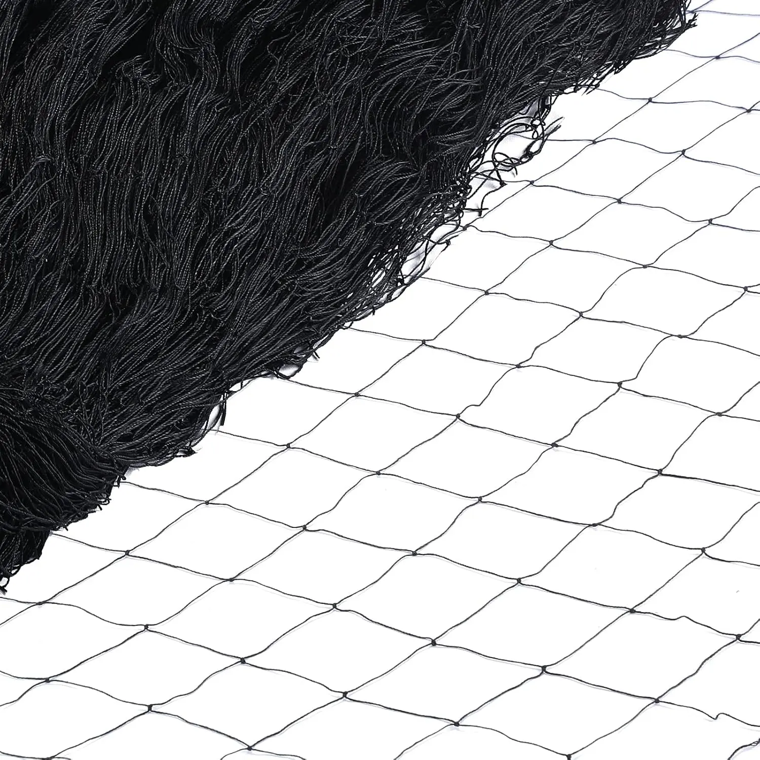 1 PC 50' x 100' Bird Netting Bird Net Chicken Coop 2.4" Mesh Heavy Duty Deer Fence Aviary Net Reusable Fruit Tree Poultry Barrier for Garden Protection Vineyard Against Hawk Squirrel, Black