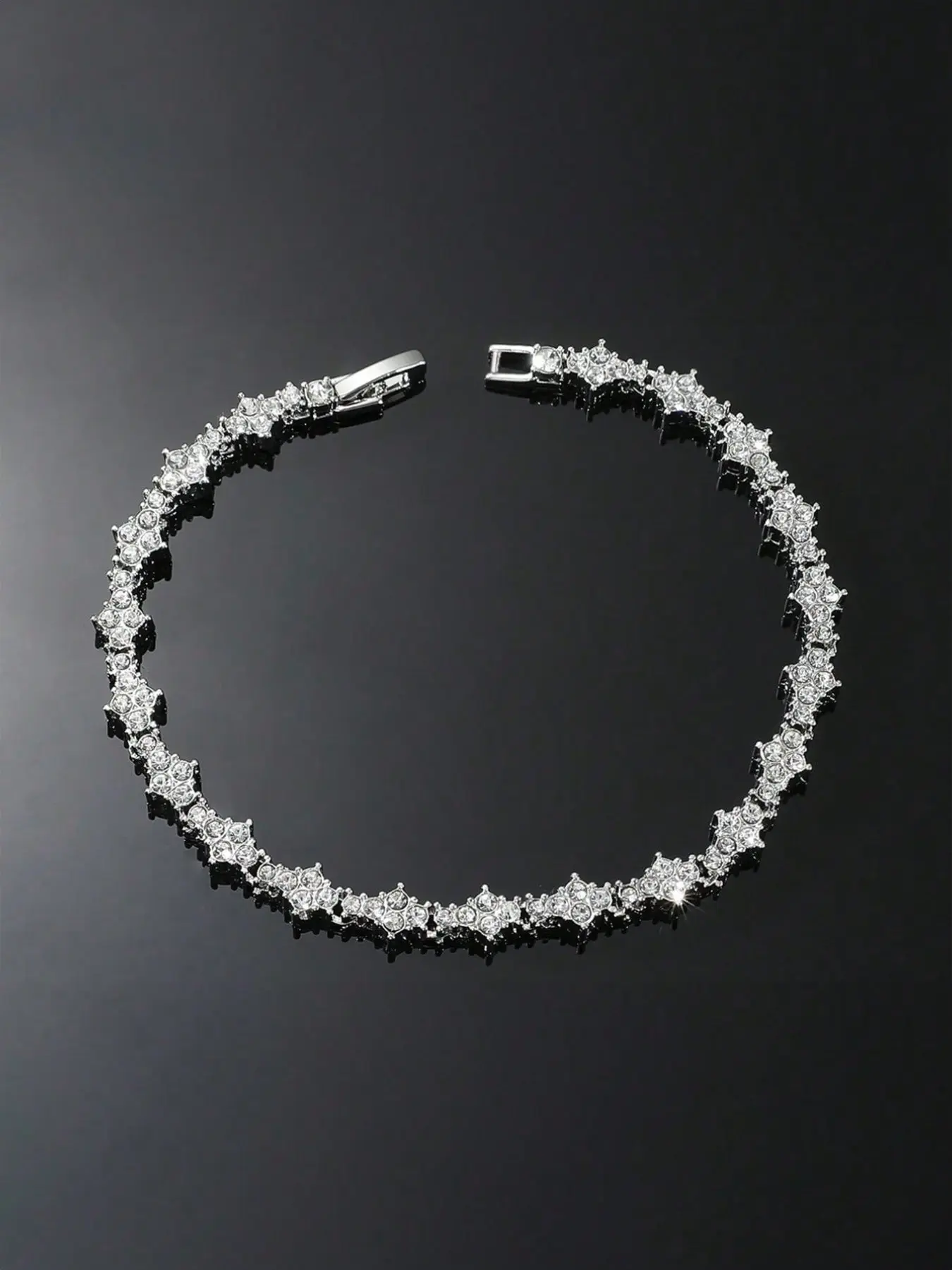 Golden and Silver Crystal Tennis Bracelet, Beautiful Bracelets, accessory for men and women, blends hip-hop style with sparkling cubic zirconia, serves as a commemorative gift for birthdays, anniversaries, and special occasions