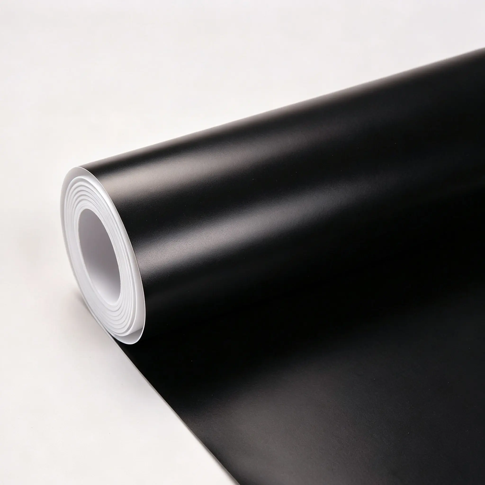 Premium Matte Black Car Vinyl Wrap Film With Air Release Self Adhesive DIY Sticker Decal For Bicycle Console Computer Phone Easy