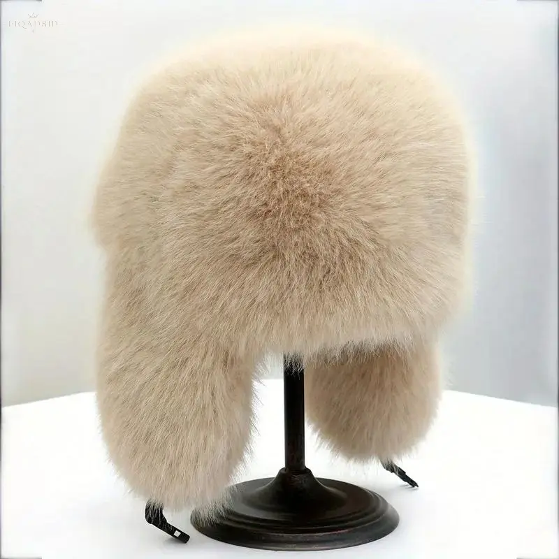 Unisex Faux Fur Ushanka Trapper Hat, Thick Warm Winter Aviation Style Headwear, Adjustable Buckle Closure With Full Ear Protection, For Cold‑Weather Outdoor Sports, Hiking, Daily Casual And Cold Season Activities