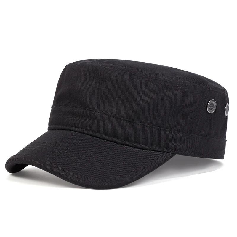 Unisex Camouflage With Pores Series Flat Top Baseball Caps Spring Autumn Sailor Hats Men Flat Top Captain Military Caps