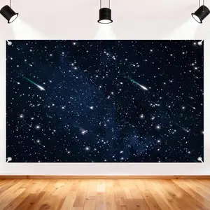 Night Sky  Backdrop Banner, Universe Space  Photo Backdrops Galaxy Night Sky Backdrop Banner for  Boy or Girl Birthday  Sky Themed Party Decorations