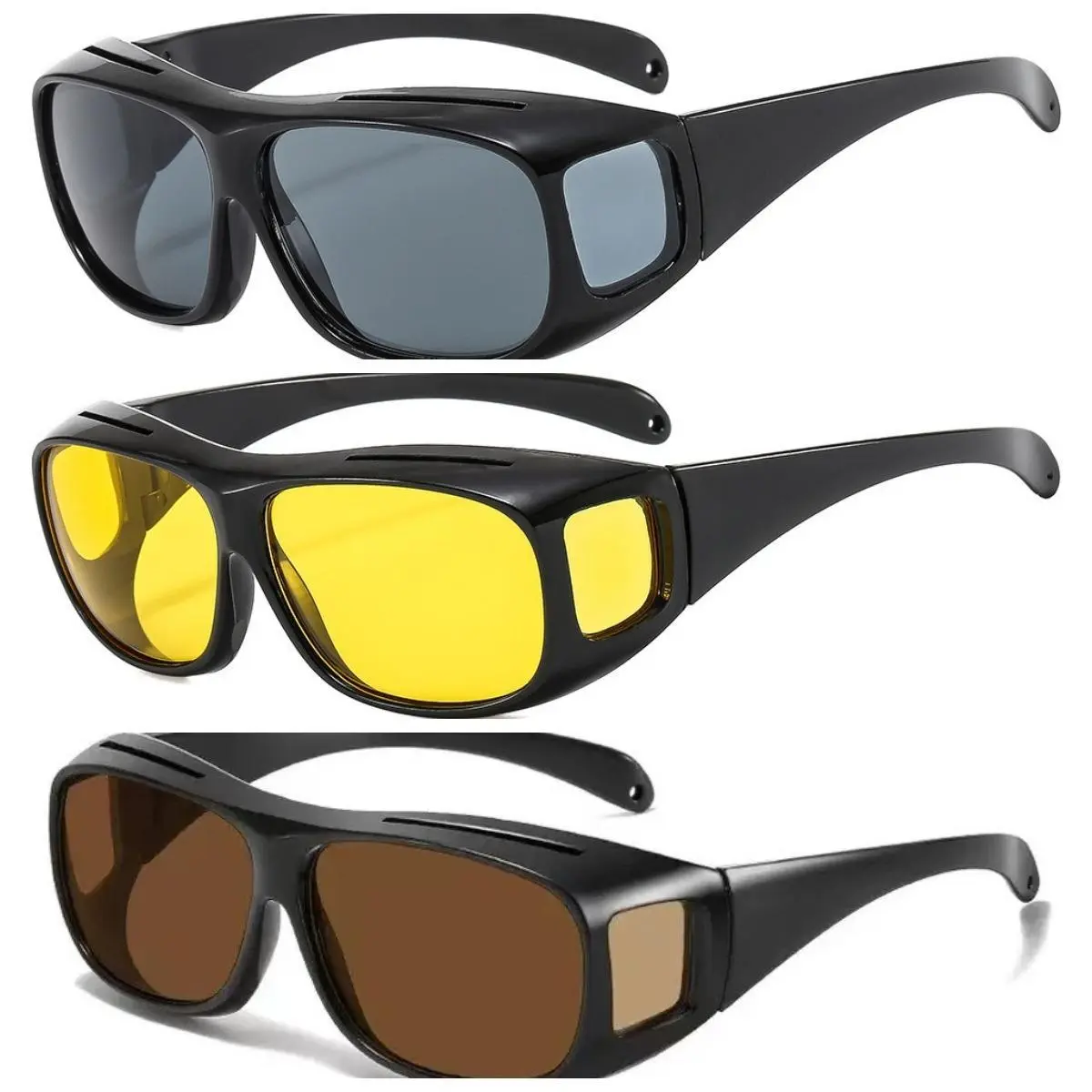 Unisex Safety Goggles - Full-Rim Wraparound Frame Safety Equipment, Multiple Lenses, Day-Night Vision, Anti-Ultraviolet for Outdoor Riding, Protective Work Use, Safetyequipment