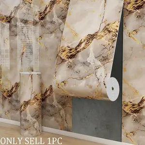 Aozey Marble Wall Sticker Roll, Self-Adhesive Wallpaper, Peel and Stick Wall Panel, Detachable Vinyl, Kitchen & Bathroom Countertops