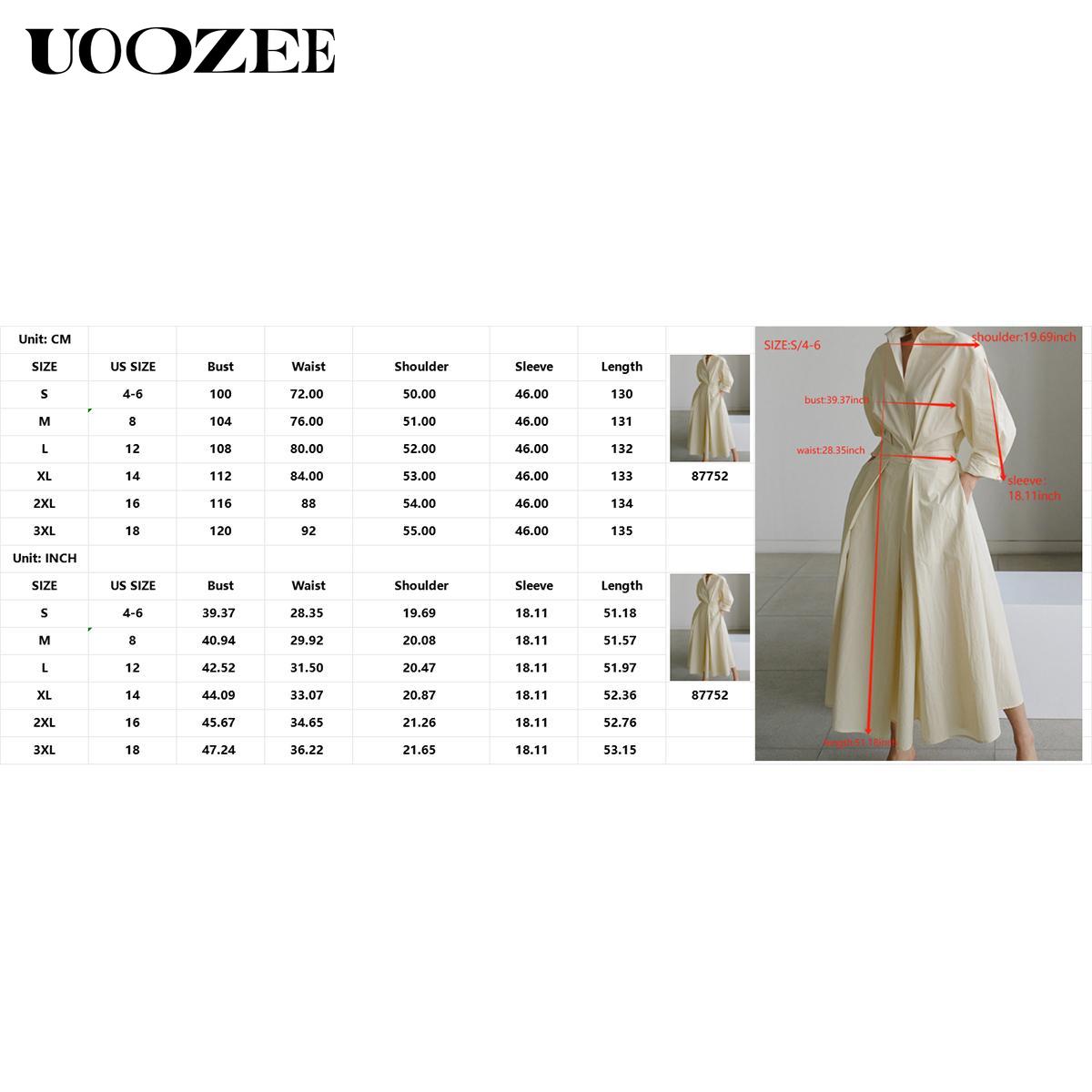 Women's loose solid color lapel mid-length dress, waist design, comfortable and elegant, a must-have for commuting and formal occasions Shirt Dress