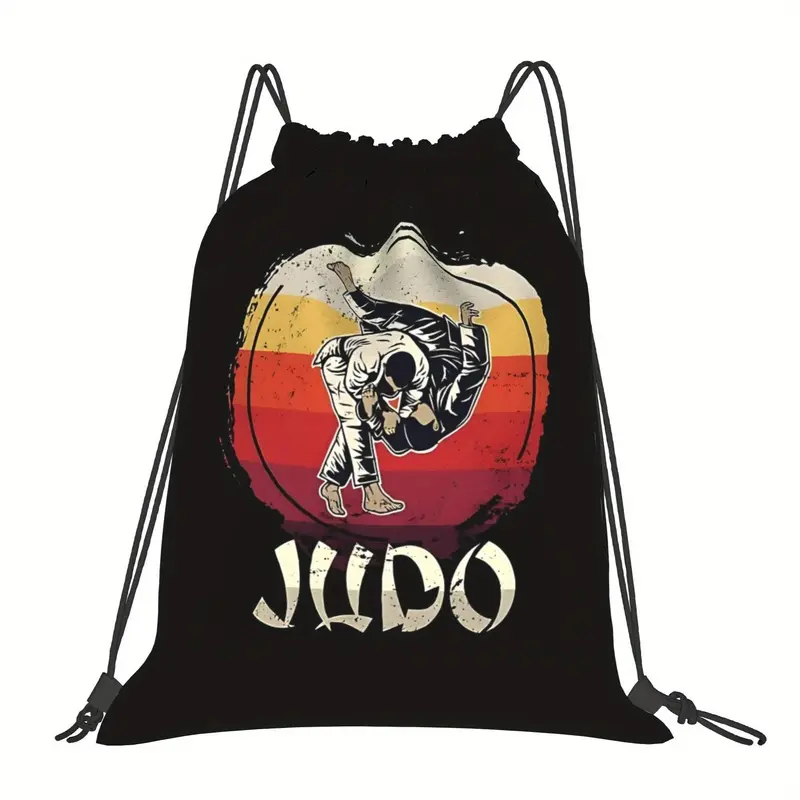 Judo Drawstring Bag |   Soft Lightweight Gym Backpack for Tai Chi Practice & Daily Workout, Secure Drawstring Travel Bag, Perfect Holiday Present for Men & Women
