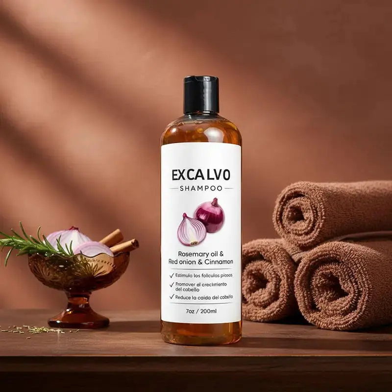 Oil Balancing Hair Shampoo Rosemary Red Onion Anti Frizz Increase Density Not Over Dry Smooth Fluffy Shiny Hair