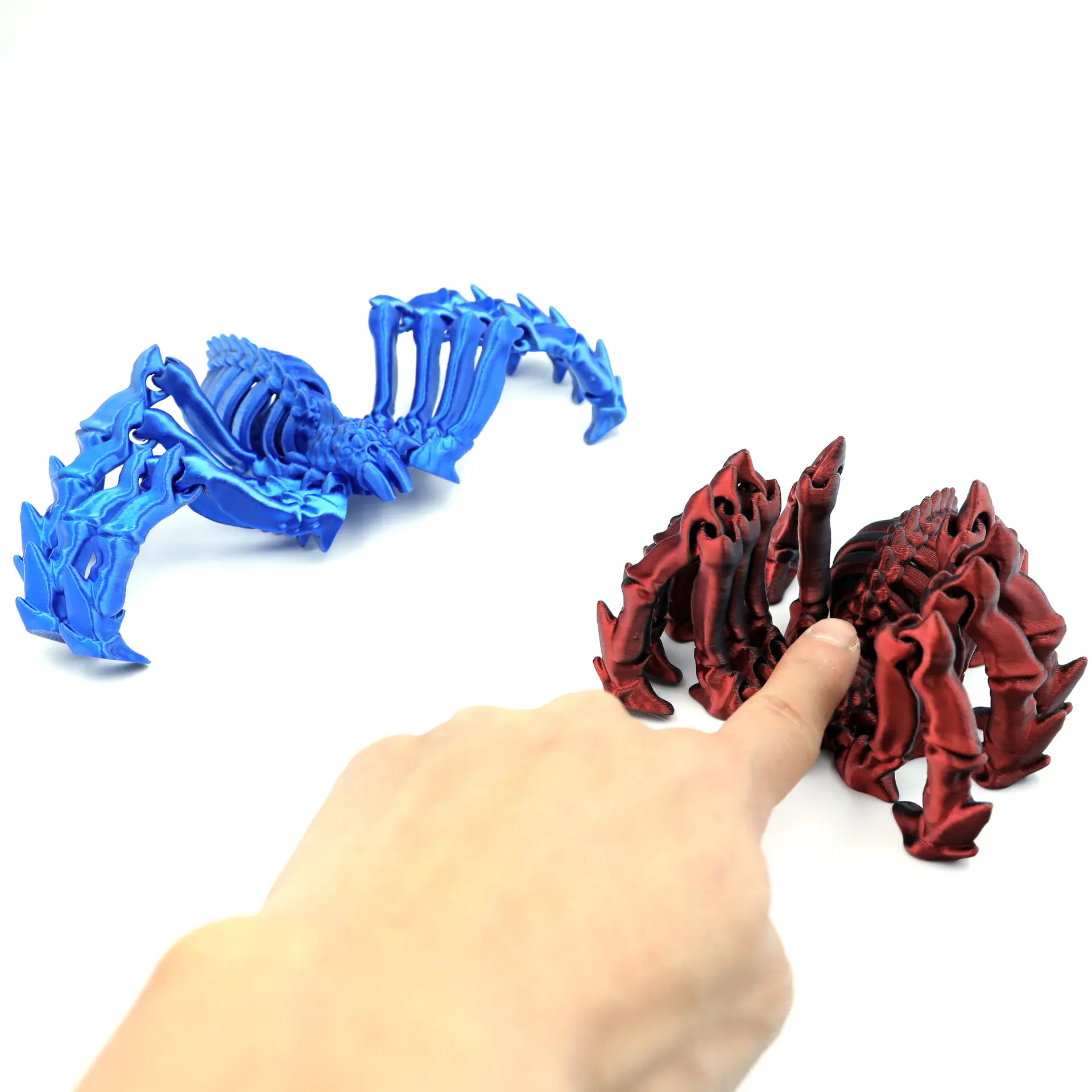 Articulated 3D Printed Spider Movable Joints Elastic Halloween Decor Simulation Animal One Piece Design Perfect Gift