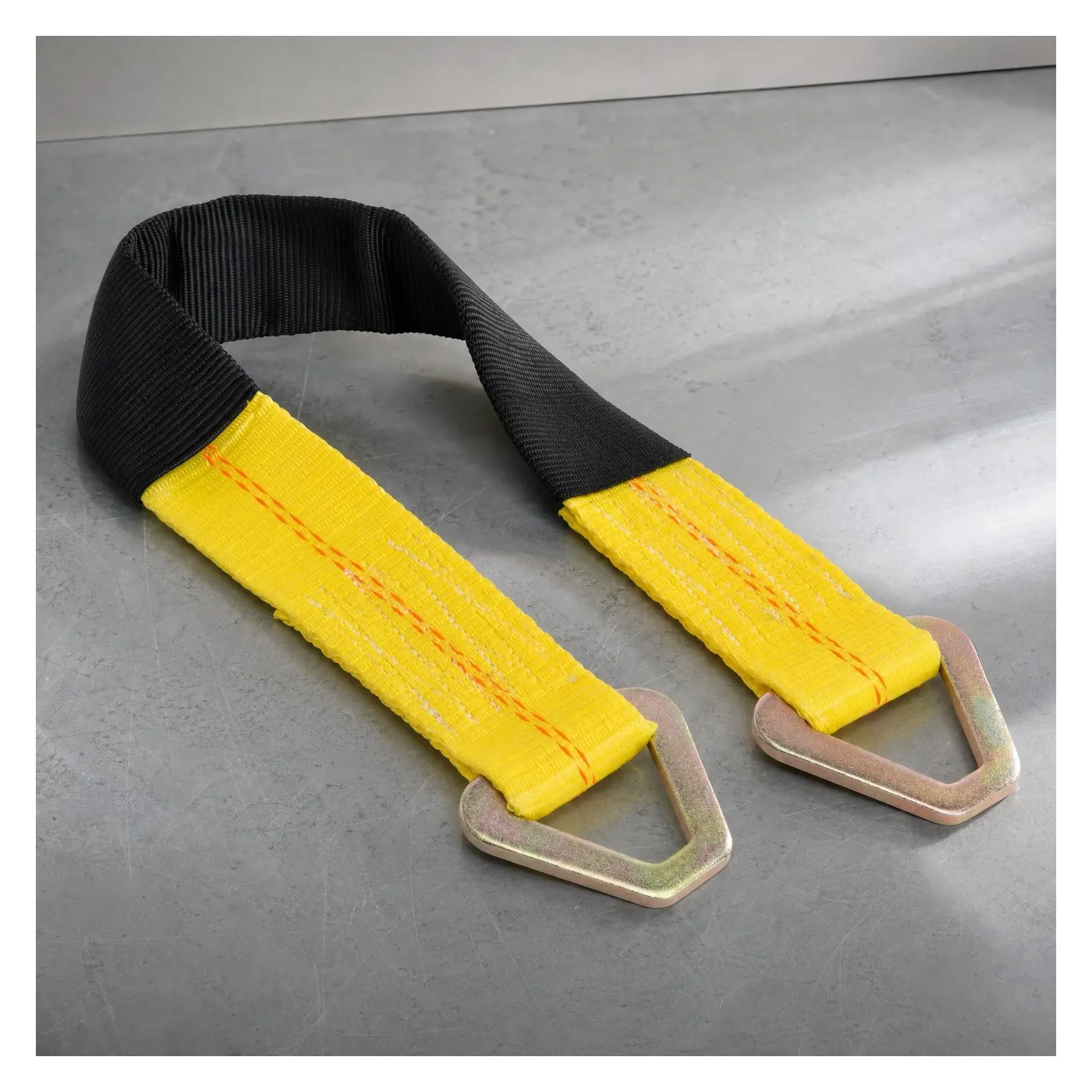 2” x 24” Premium Axle Tie Down Strap with D Rings - 3,333 lbs Working Load Limit, 10,000 lbs Break StrengthGift