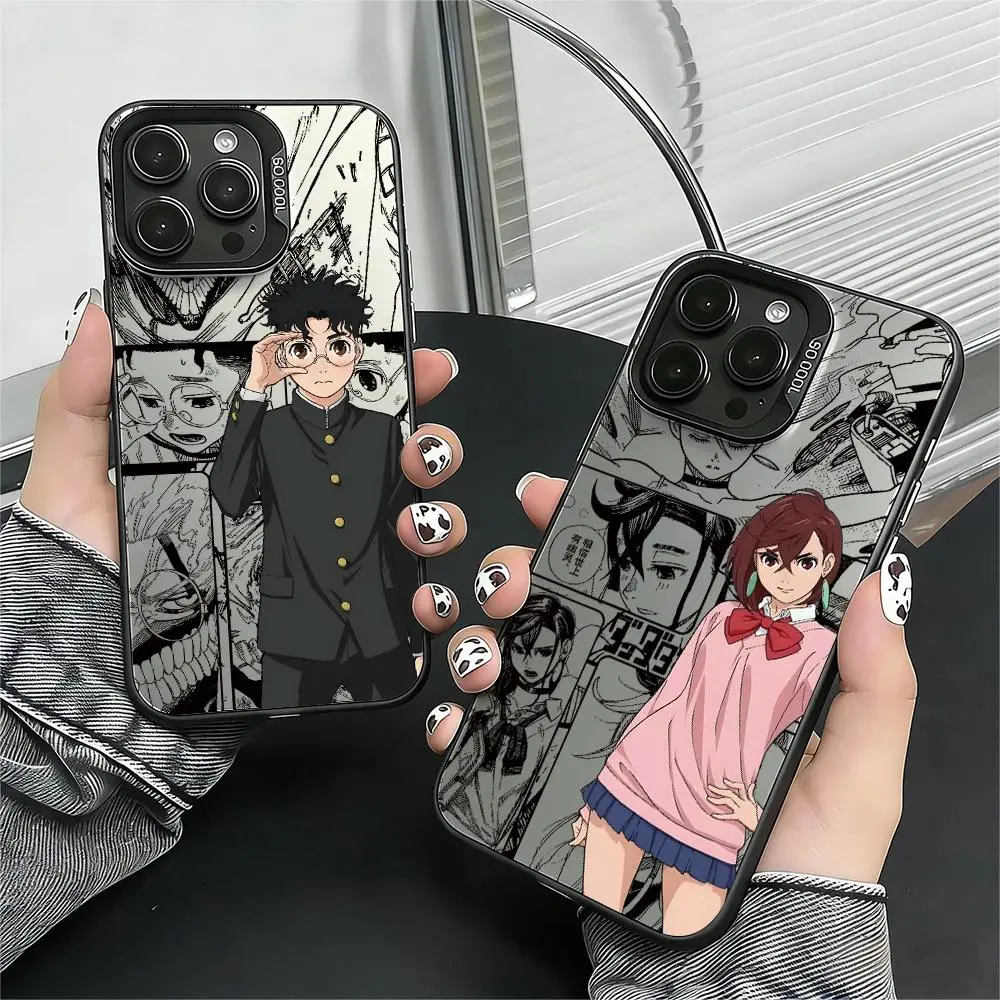 Aesthetic Cute Anime Dandadan Cellphone Casing - Shockproof, Anti-Fall Matte Back Accessory for iPhone 17 Pro Max,16,15,14,13,12,11 Pro Max,Air - Protection-Focused iOS Mobile Phone Accessories