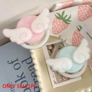 Angel Wings Magnetic Phone Holder, TV Series Watching Selfie Desktop Lazy Stand, Reusable, Hand-Free Stand for Watching TV Series and Watching Movies, Gift for Girlfriend as a High-Quality Appearance Souvenir