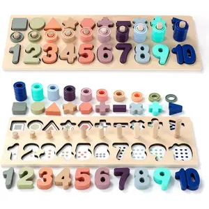 Toddler Montessori Toys Teaches Number, Counting, Math, Stacking Fun Preschool Learning Activates for Boy and Girl | Year Old Boy Gifts and Beyond! (Macaron)fidget toys